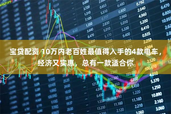 宝贷配资 10万内老百姓最值得入手的4款电车，经济又实惠，总有一款适合你
