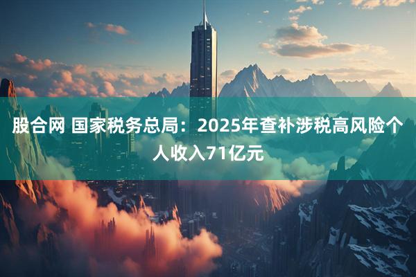 股合网 国家税务总局：2025年查补涉税高风险个人收入71亿元