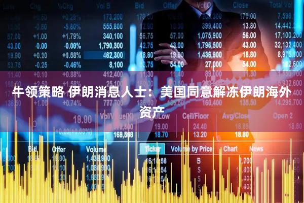 牛领策略 伊朗消息人士：美国同意解冻伊朗海外资产